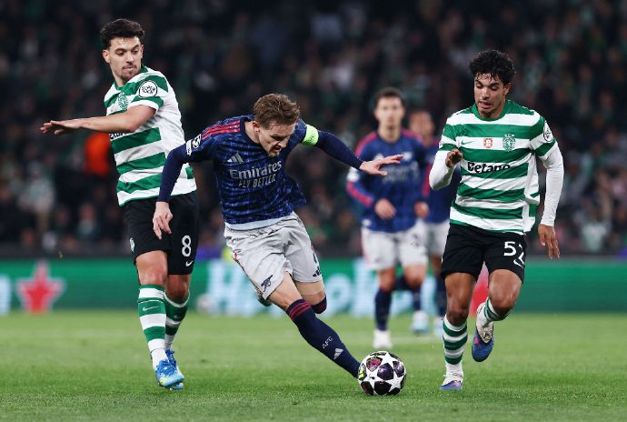 厄德高欧冠单场6次突破禁区创赛季新高